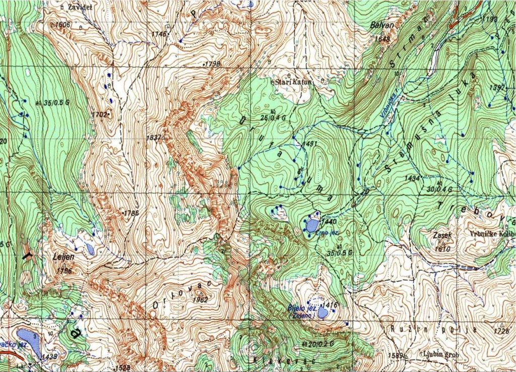 Typische Sovjetkaart.